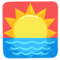 Sunrise emoji on Messenger